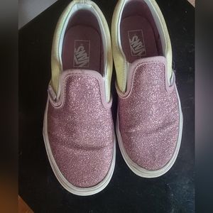 Kids glitter slip on Vans size 2.5